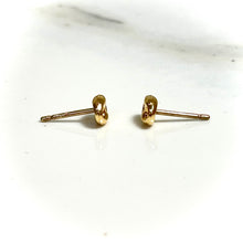 Coffee Bean Earring - 14 carat gold EARV2
