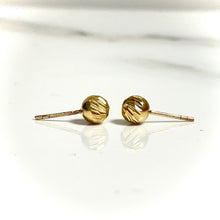 Diamond Cut Disco Ball Earring - 14 carat gold EARV2