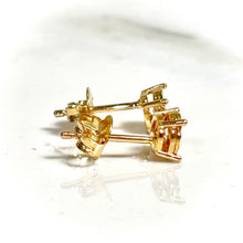Golden Sunburst Studs Earring - 14 carat gold EARV2