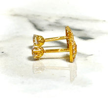 Golden Elegance Earring - 14 carat gold EARV2