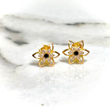 Flower Earring - 14 carat gold EARV2