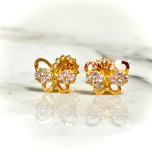 Butterfly Earring - 14 carat gold EARV2