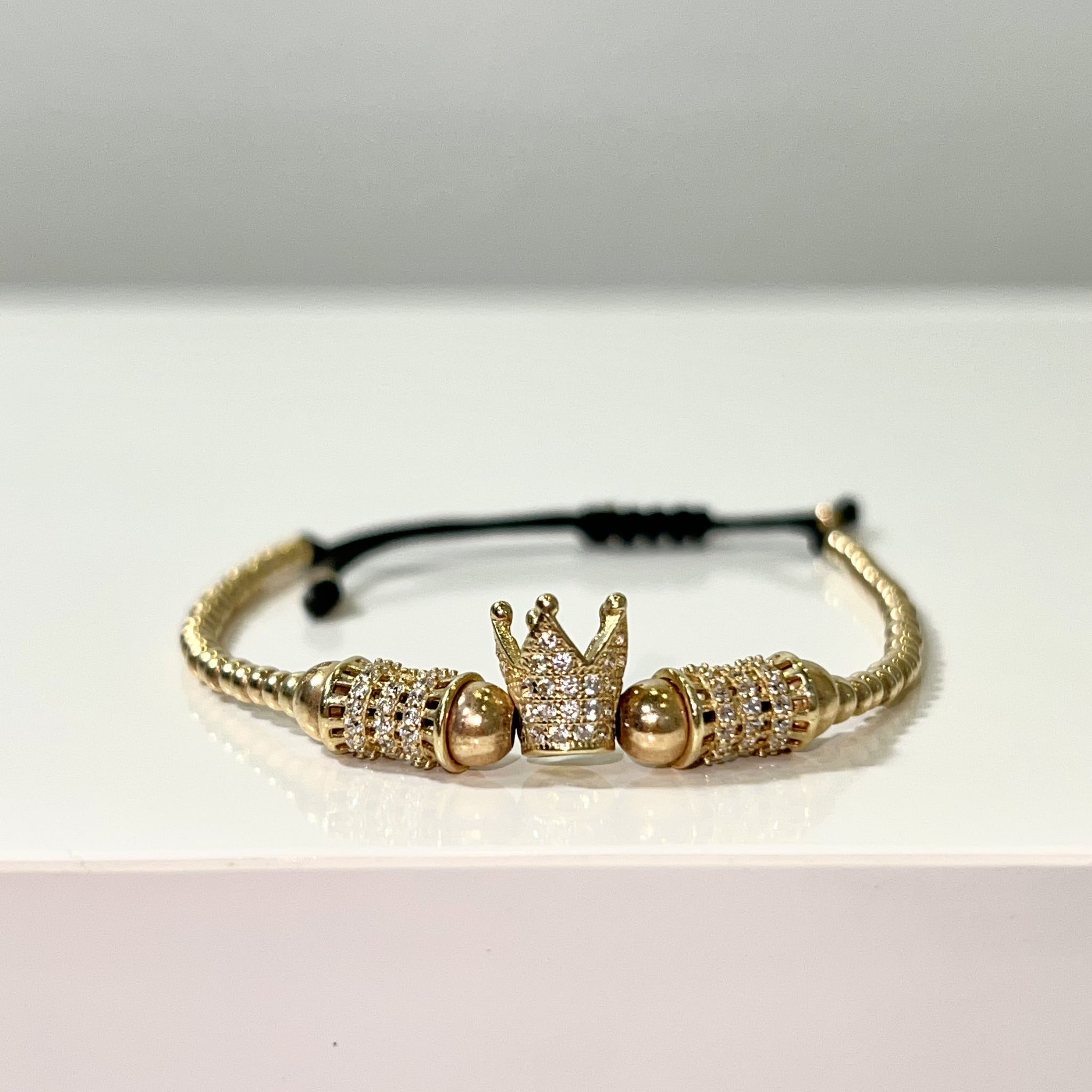 King Crown Bracelet - 14 Carat Gold - 323