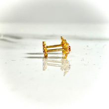 Flower Earring - 14 carat gold EARV2