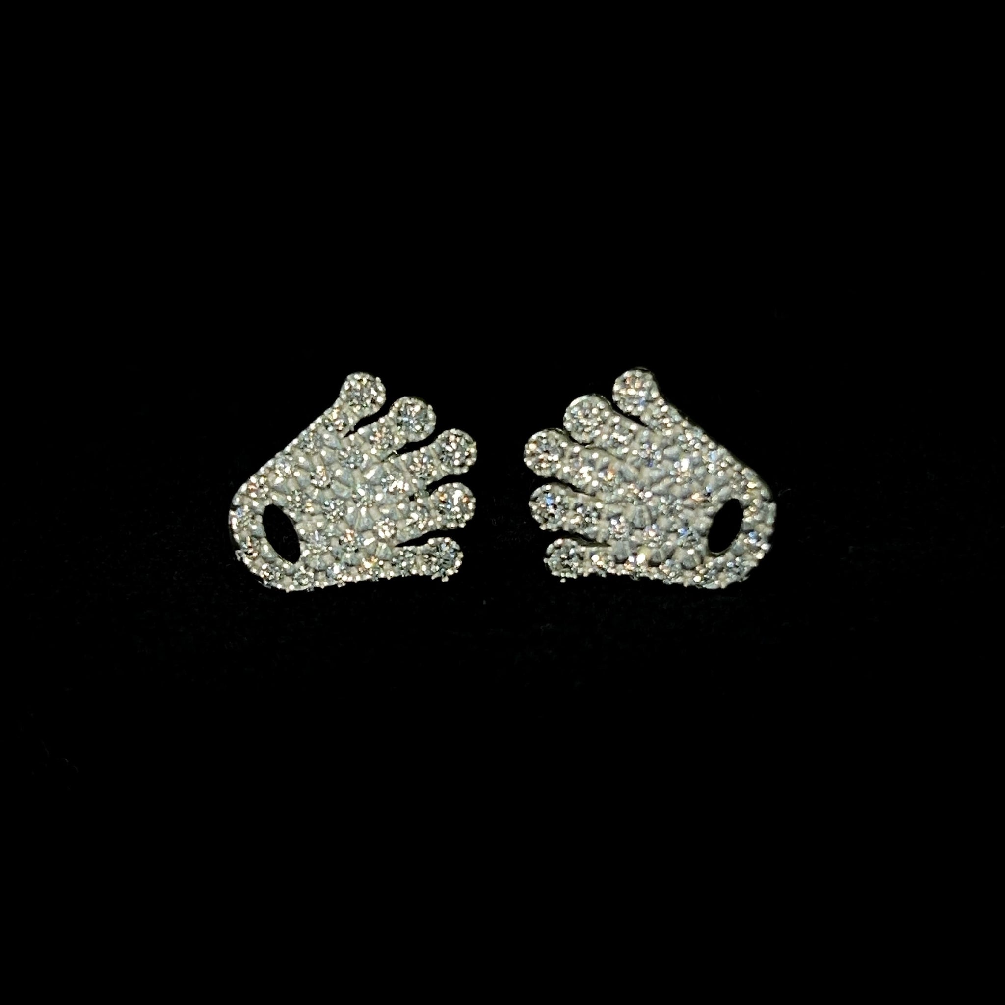Crown Earrings - Silver 925 - 331