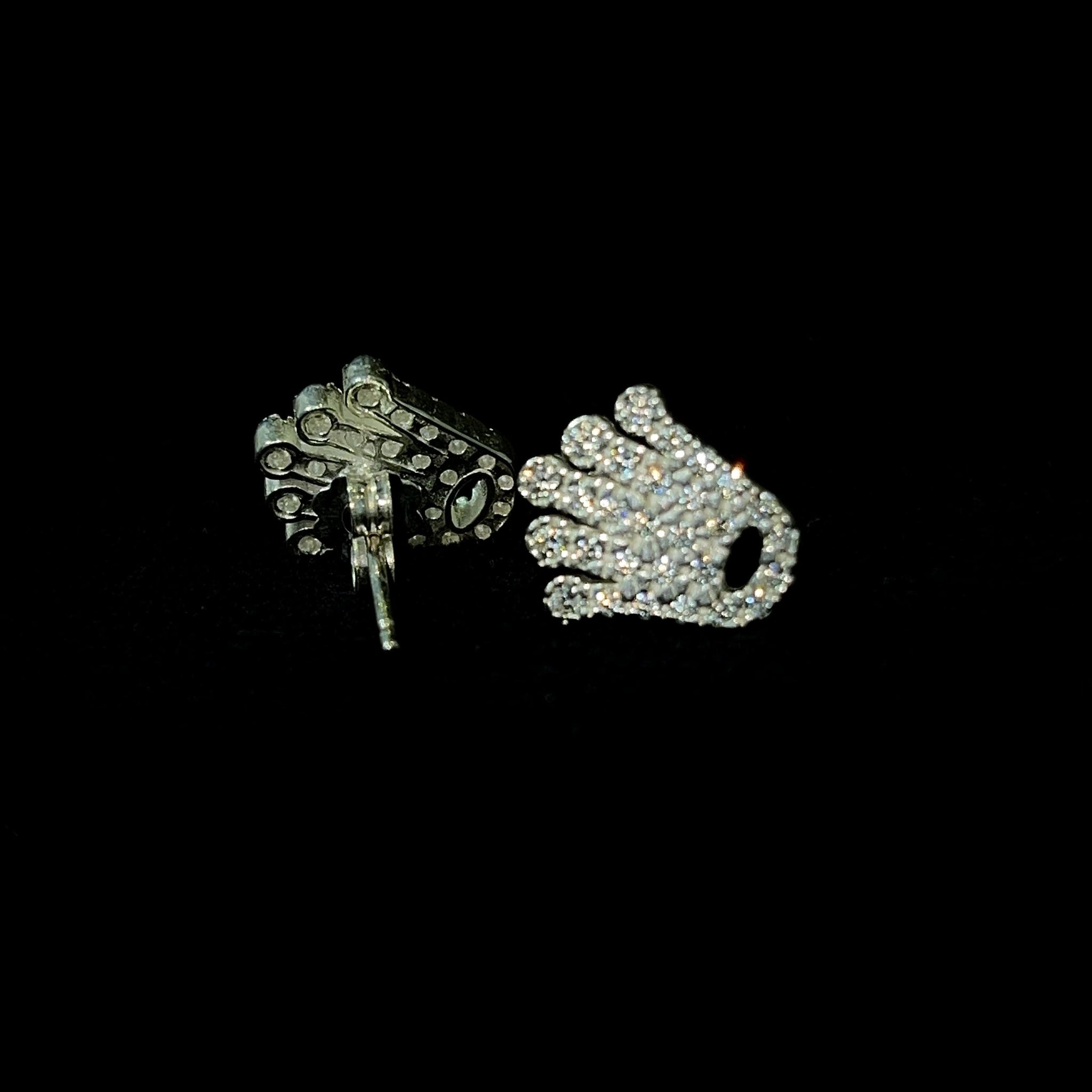 Crown Earrings - Silver 925 - 331