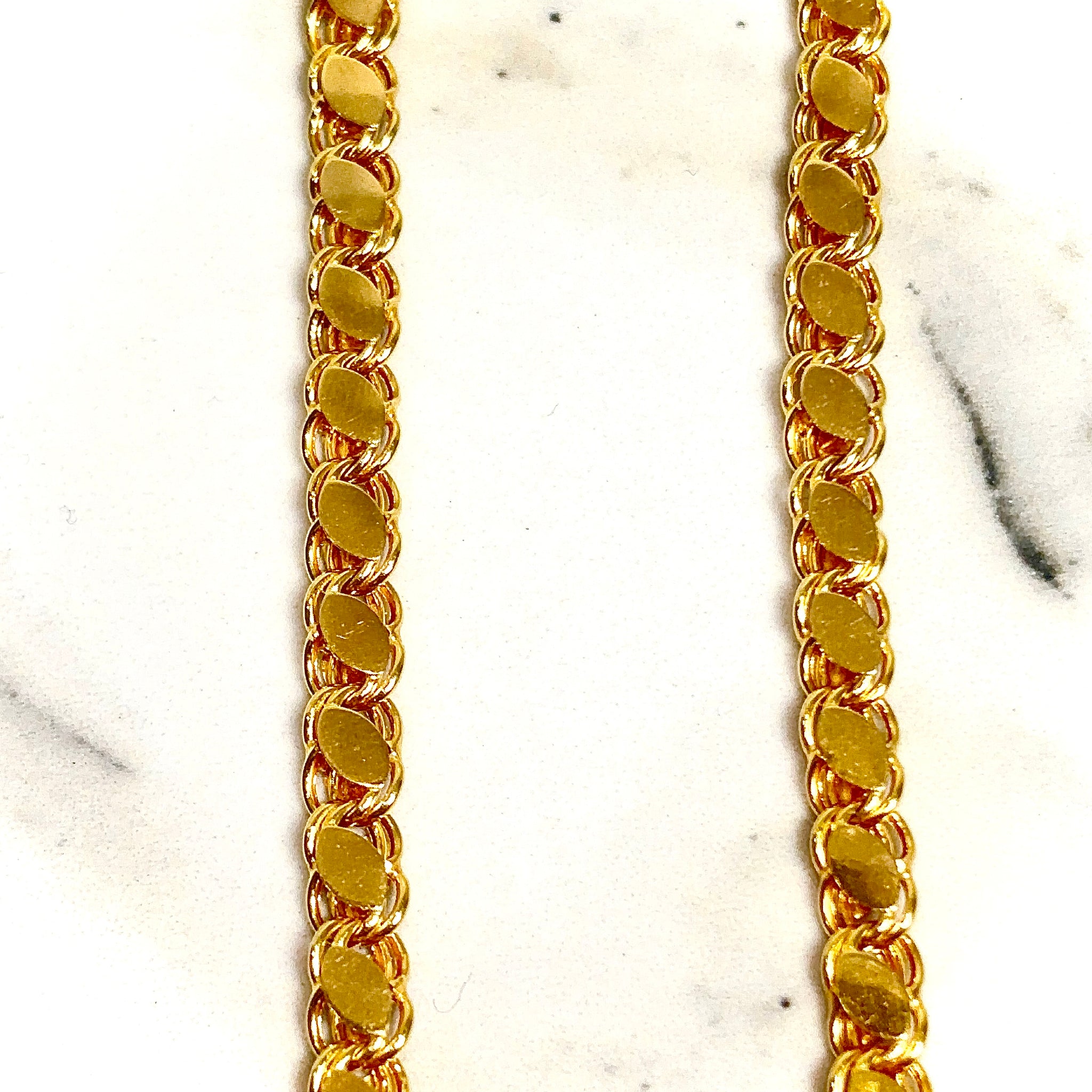 Diamond Cut Chain - 60cm / 3.5mm - 14 carat gold CHV2