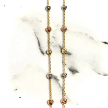 Mooncut Hamsa Chain - 14 carat gold - 60cm CHV2