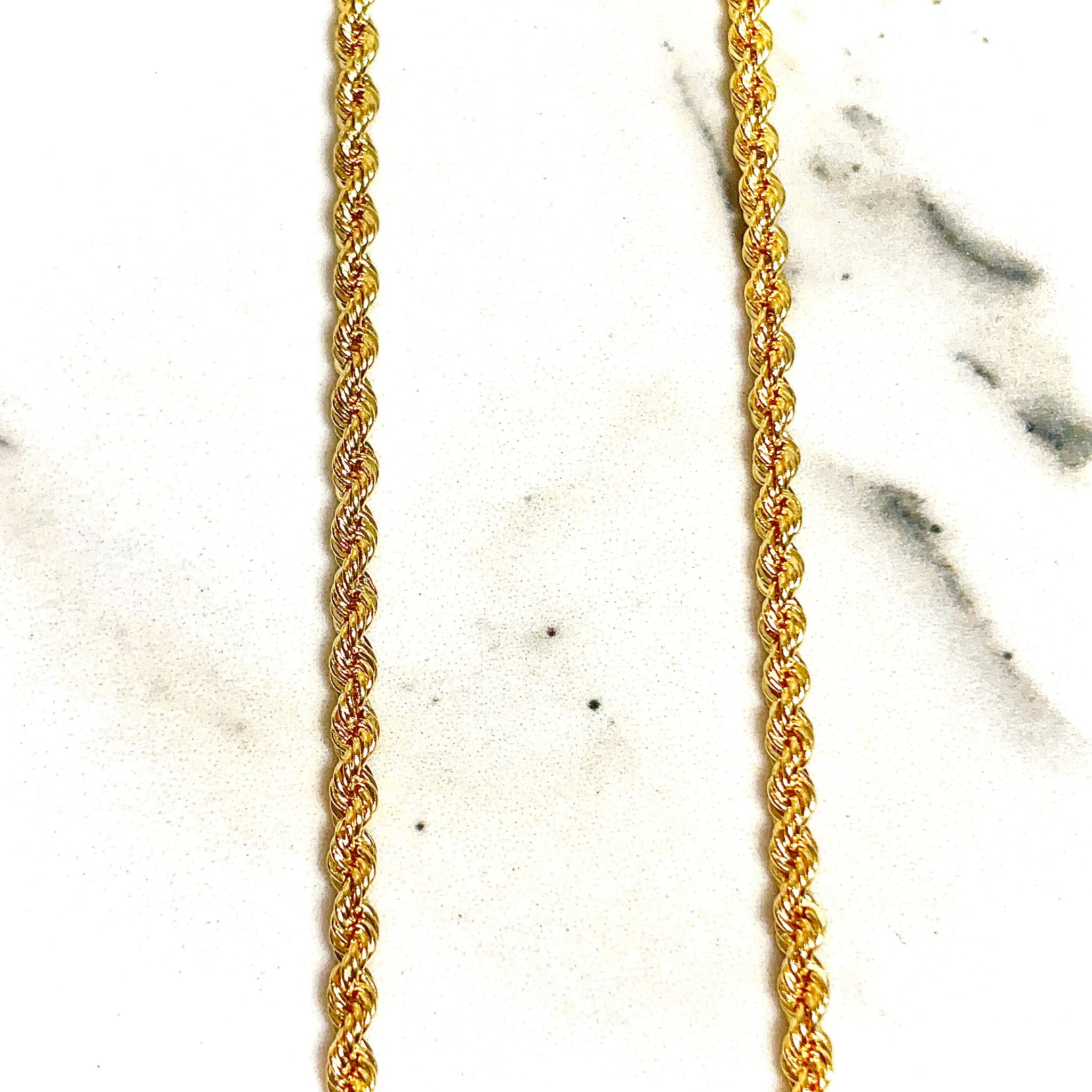 Rope Chain - 60cm / 3.5mm - 14 carat gold CHV2