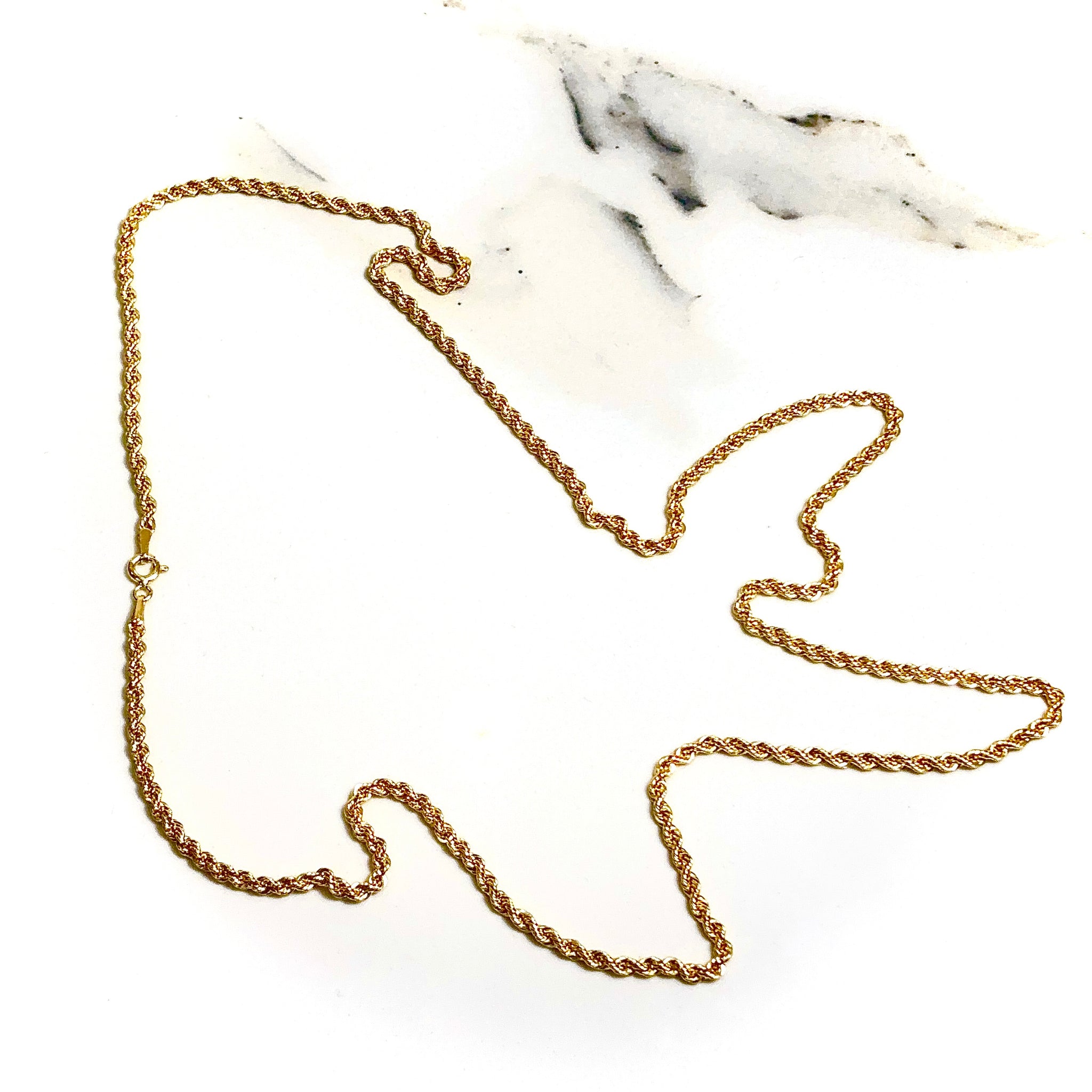 Rope Chain - 60cm / 3.5mm - 14 carat gold CHV2