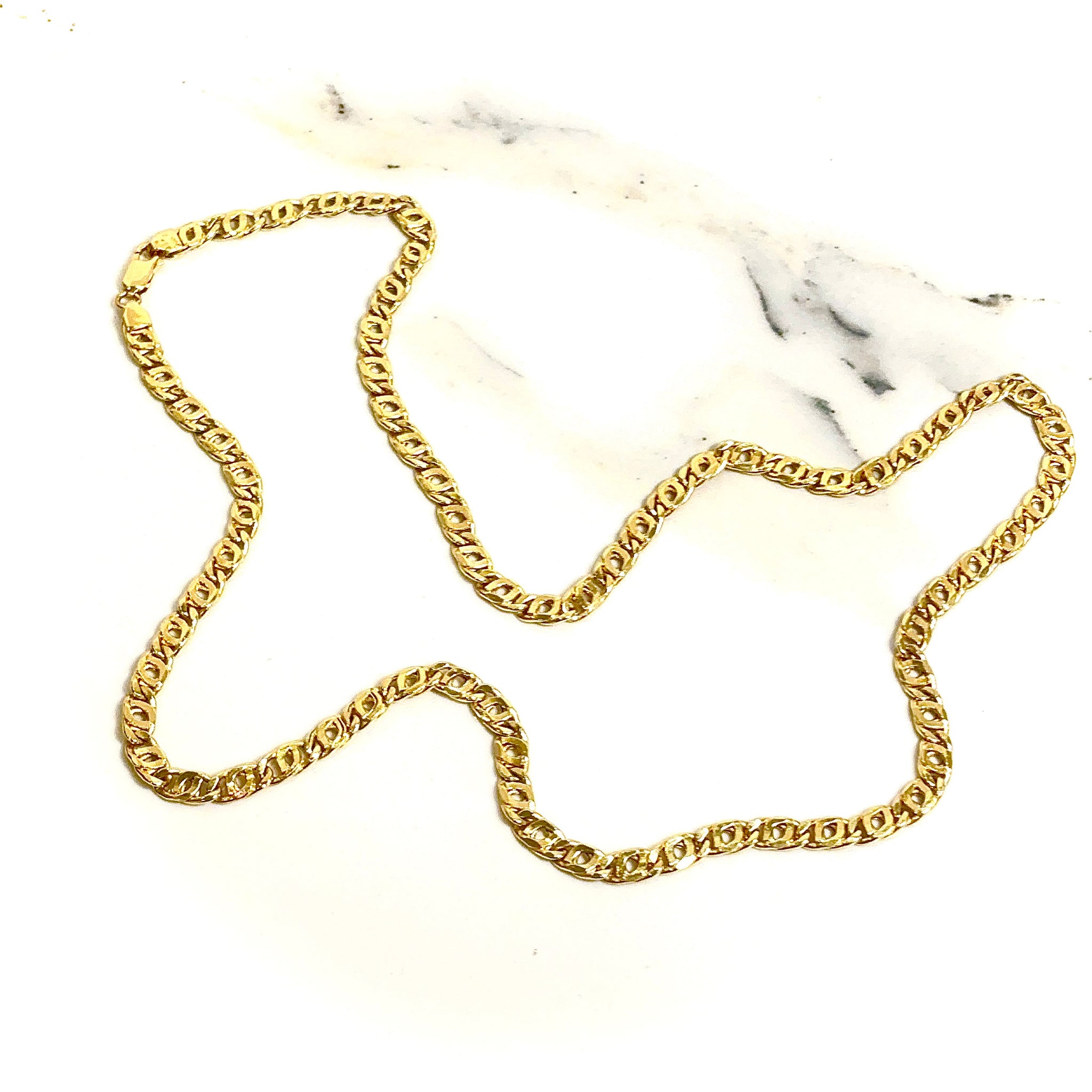 Figaro Chain - 60cm / 4mm - 18 carat gold