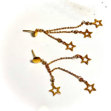 Star Earrings - 14 carat gold EARV2