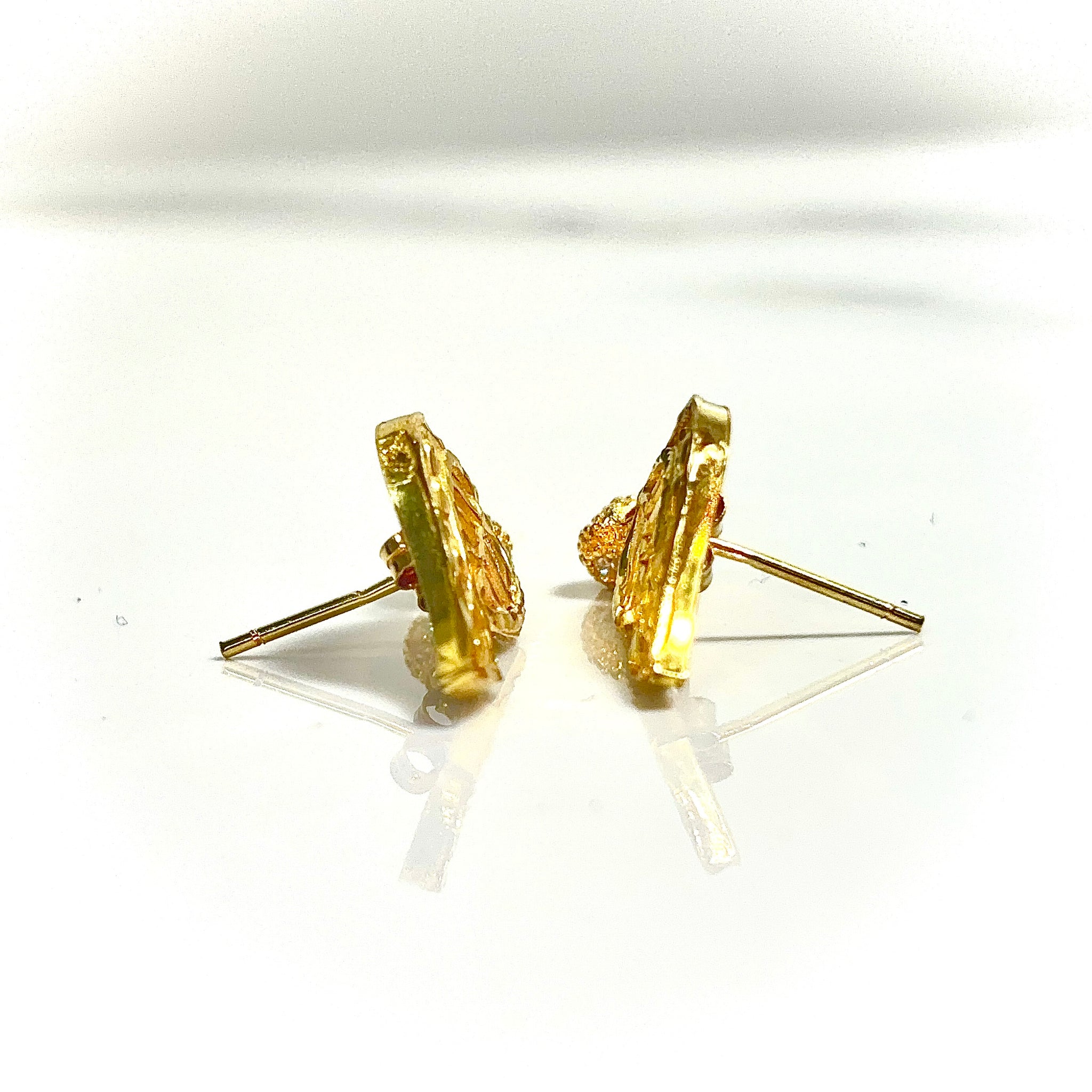 Gilded Blossom Drops Earring - 14 carat gold EARV2