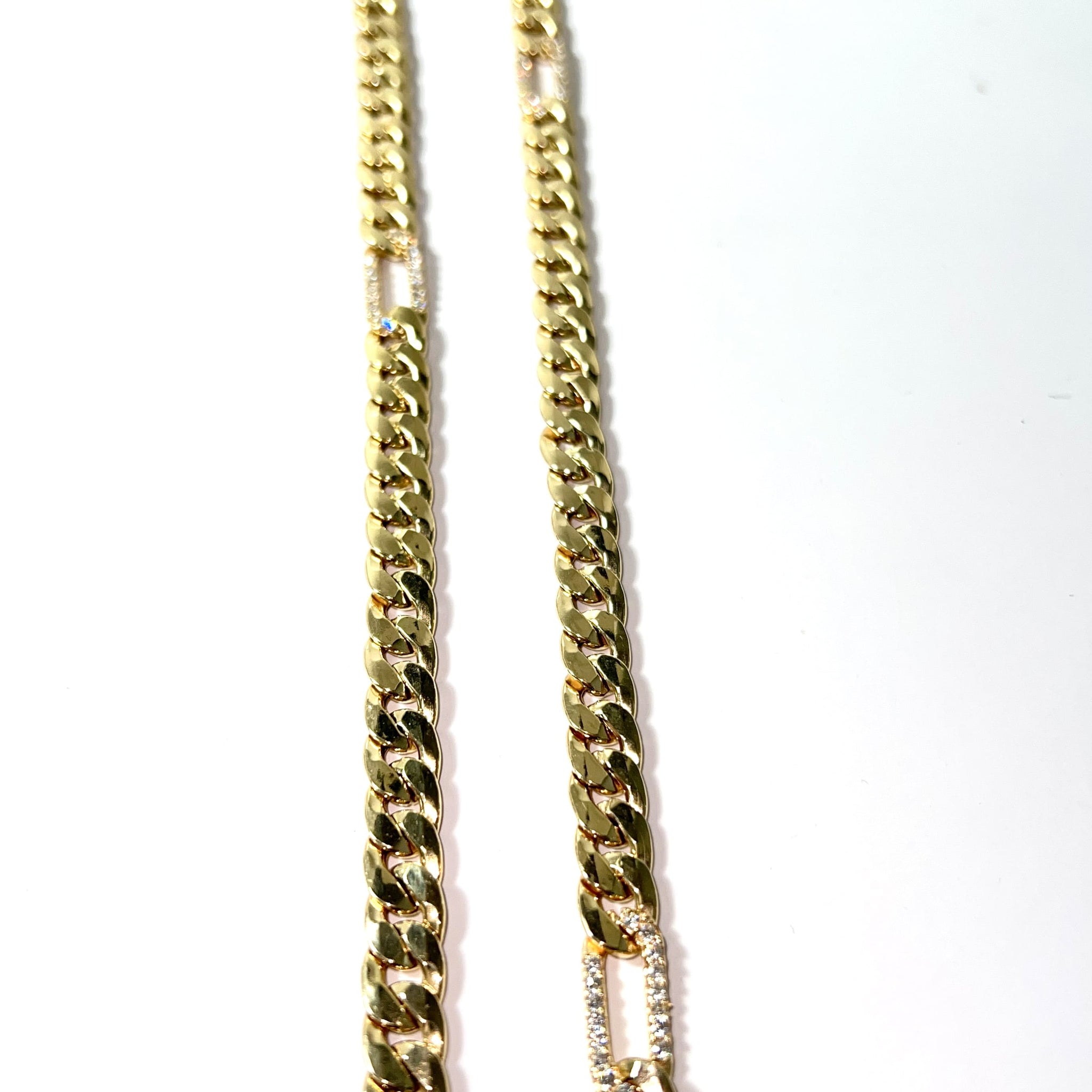 Cuban Link Chain - 18 Carat Gold - 60cm / 7,5 mm - 365