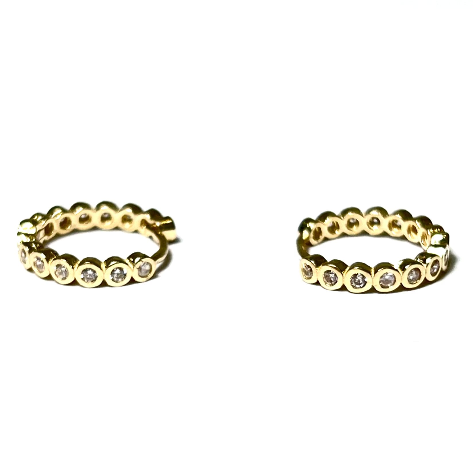 Ladies Earrings - 14 Carat Gold - 14mm - 373