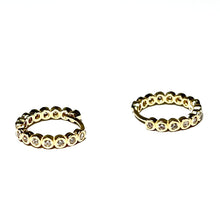 Ladies Earrings - 14 Carat Gold - 14mm - 373