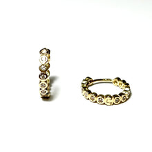 Ladies Earrings - 14 Carat Gold - 14mm - 373