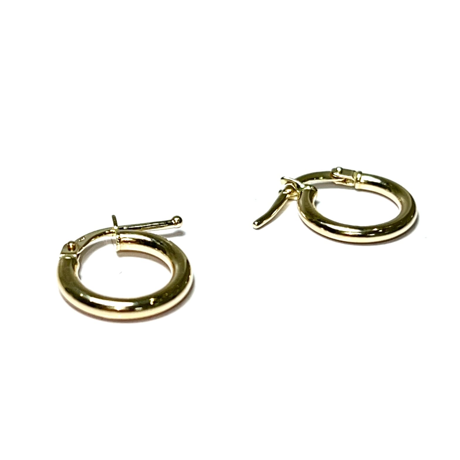 Ladies Earrings - 18 Carat Gold - 12mm - 372