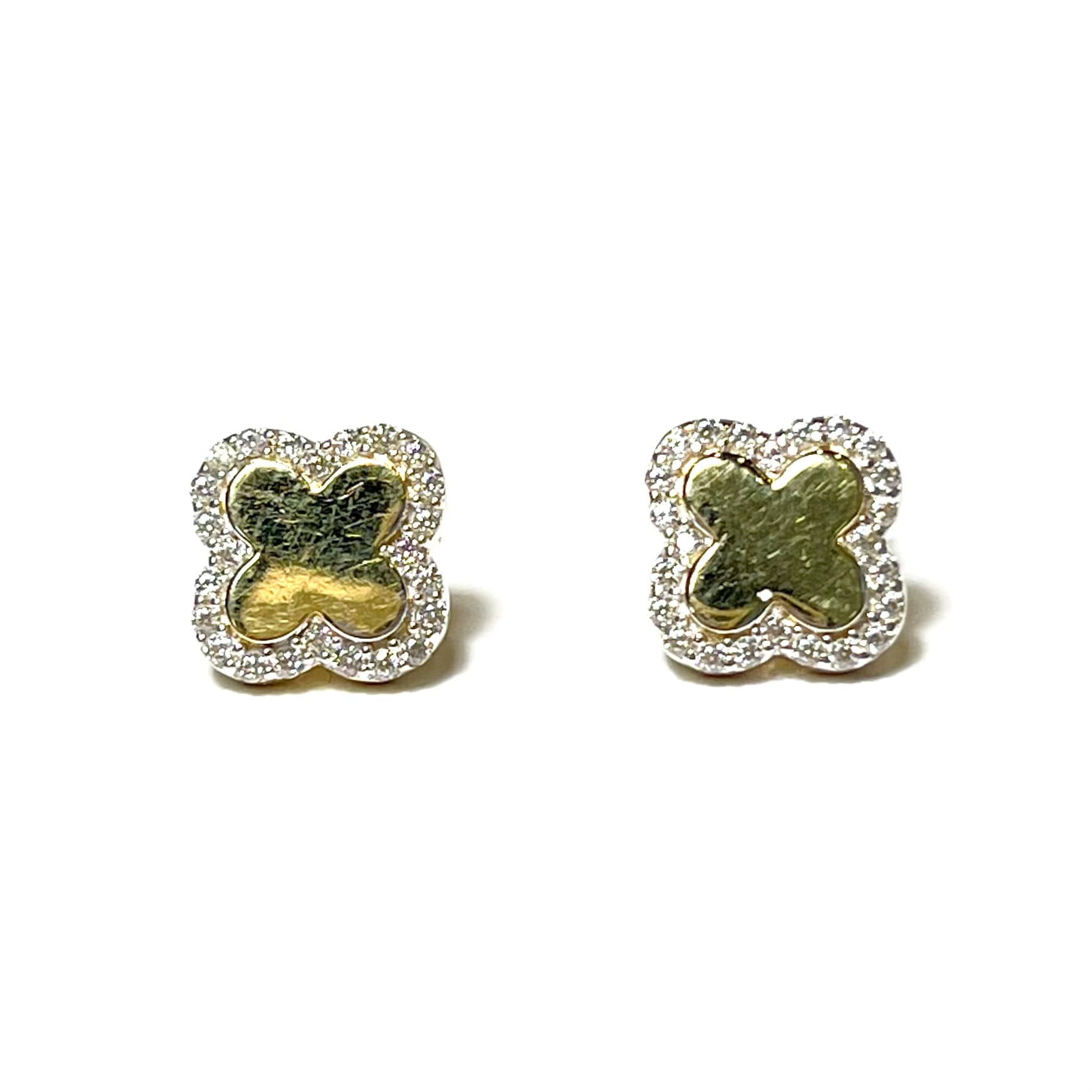 Ladies Earrings - 18 Carat Gold - 1x1 cm - 370