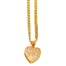 Heart Chain - 14 carat gold - 60cm/2,5mm CHV2
