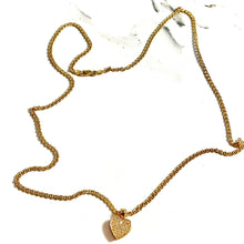 Heart Chain - 14 carat gold - 60cm/2,5mm CHV2