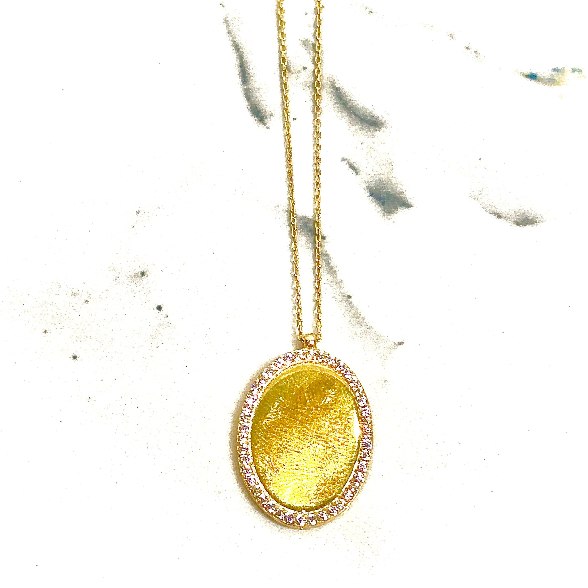 Golden Halo Chain - 14 carat gold - 43,5cm/0,7mm CHV2