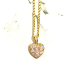 Gold Heart Chain - 14 carat gold - 44cm/2,2mm CHV2