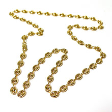 Coffee Bean Link Chain - 18 Carat Gold - 60cm / 6,5mm - 420