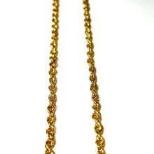 Solid Rope Chain - 14 Carat Gold - 63cm / 4mm - 449 CHV2