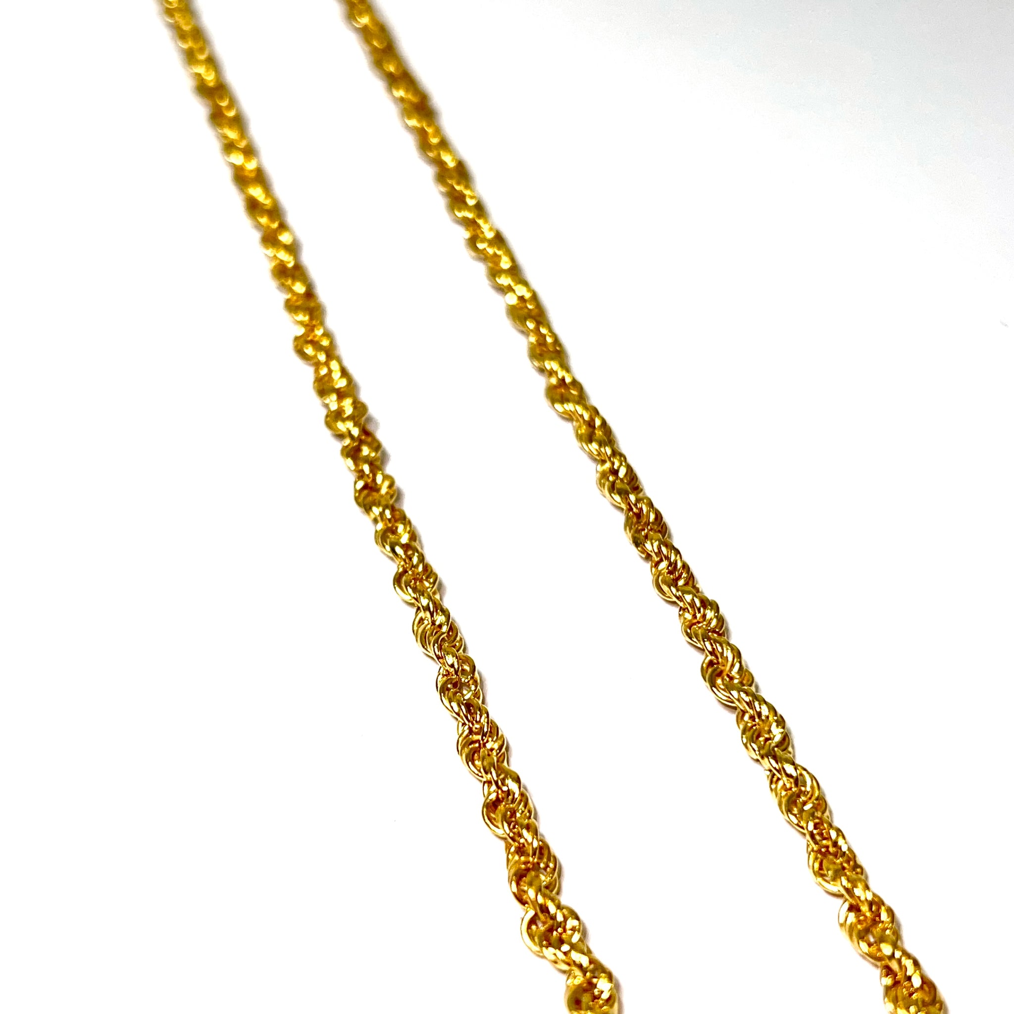 Solid Rope Chain - 14 Carat Gold - 63cm / 4mm - 449
