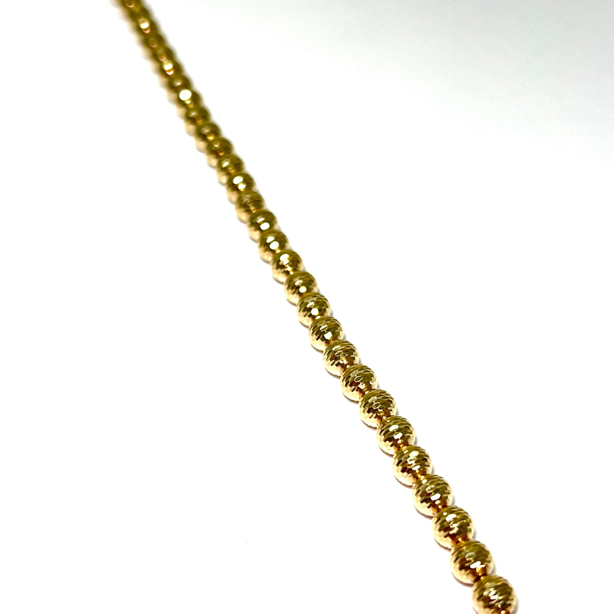 Mooncut Bracelet - 14 Carat Gold - 19cm / 5mm- 427