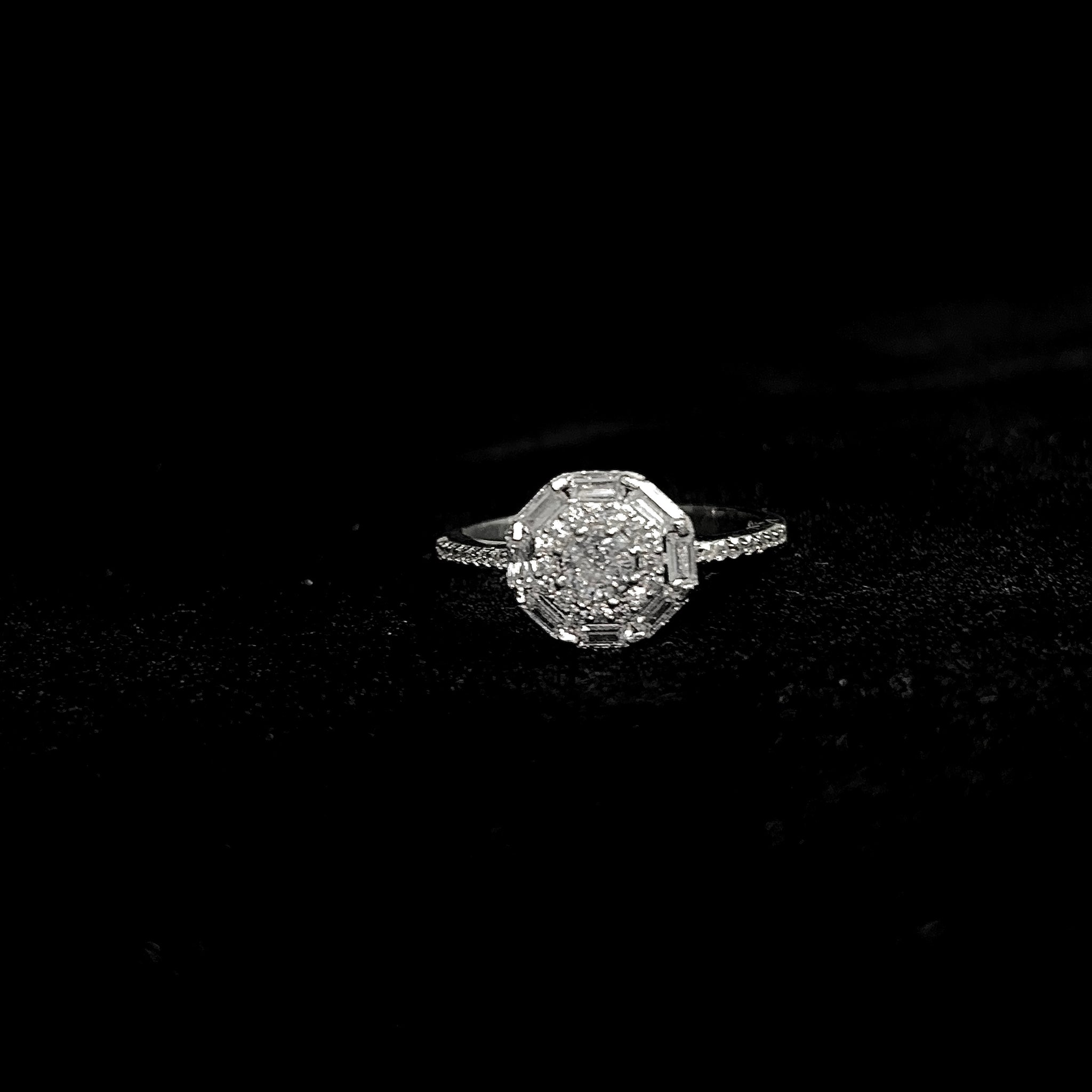 Frost Bloom Ladies Ring - Silver 925