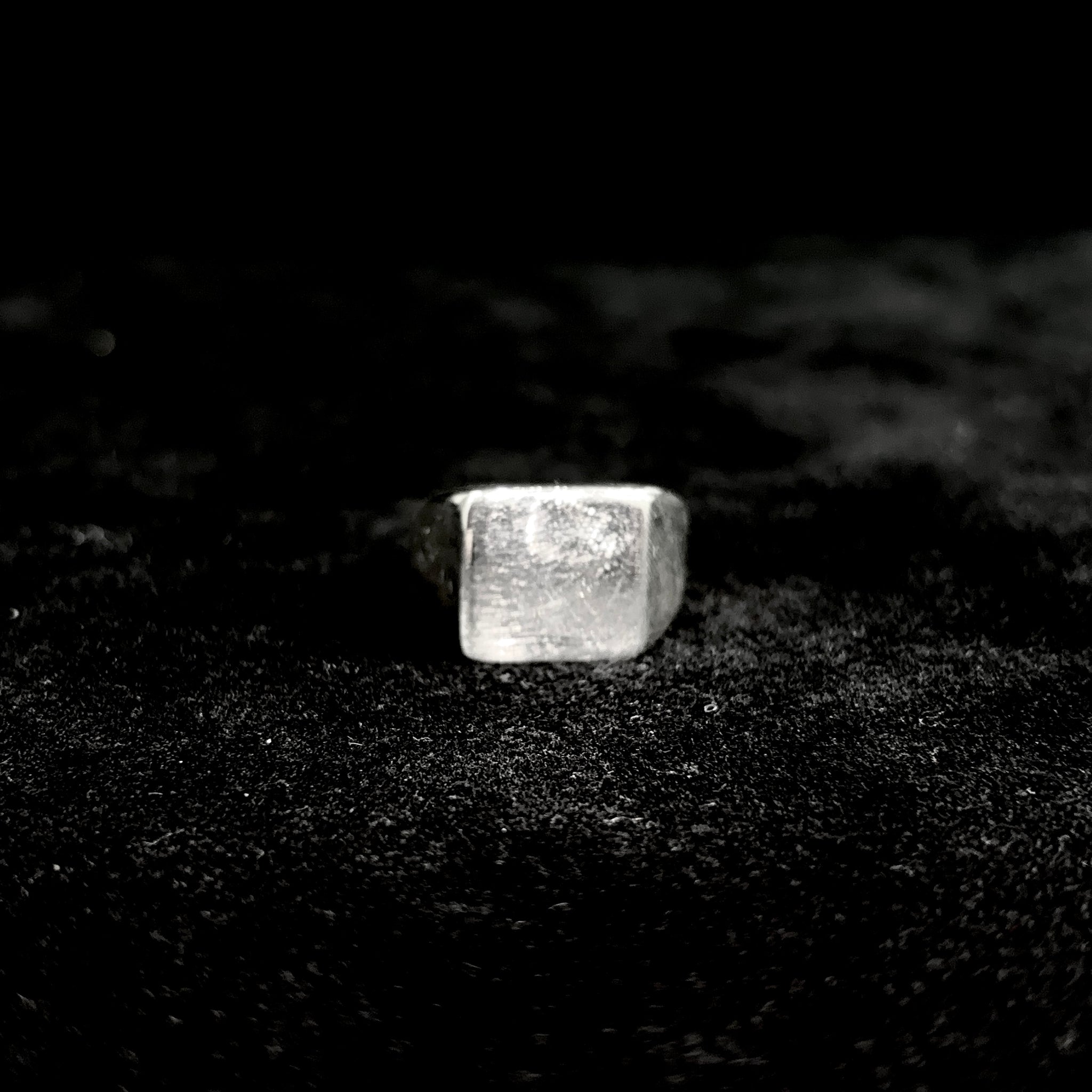 Square Stone Ring - Silver 925