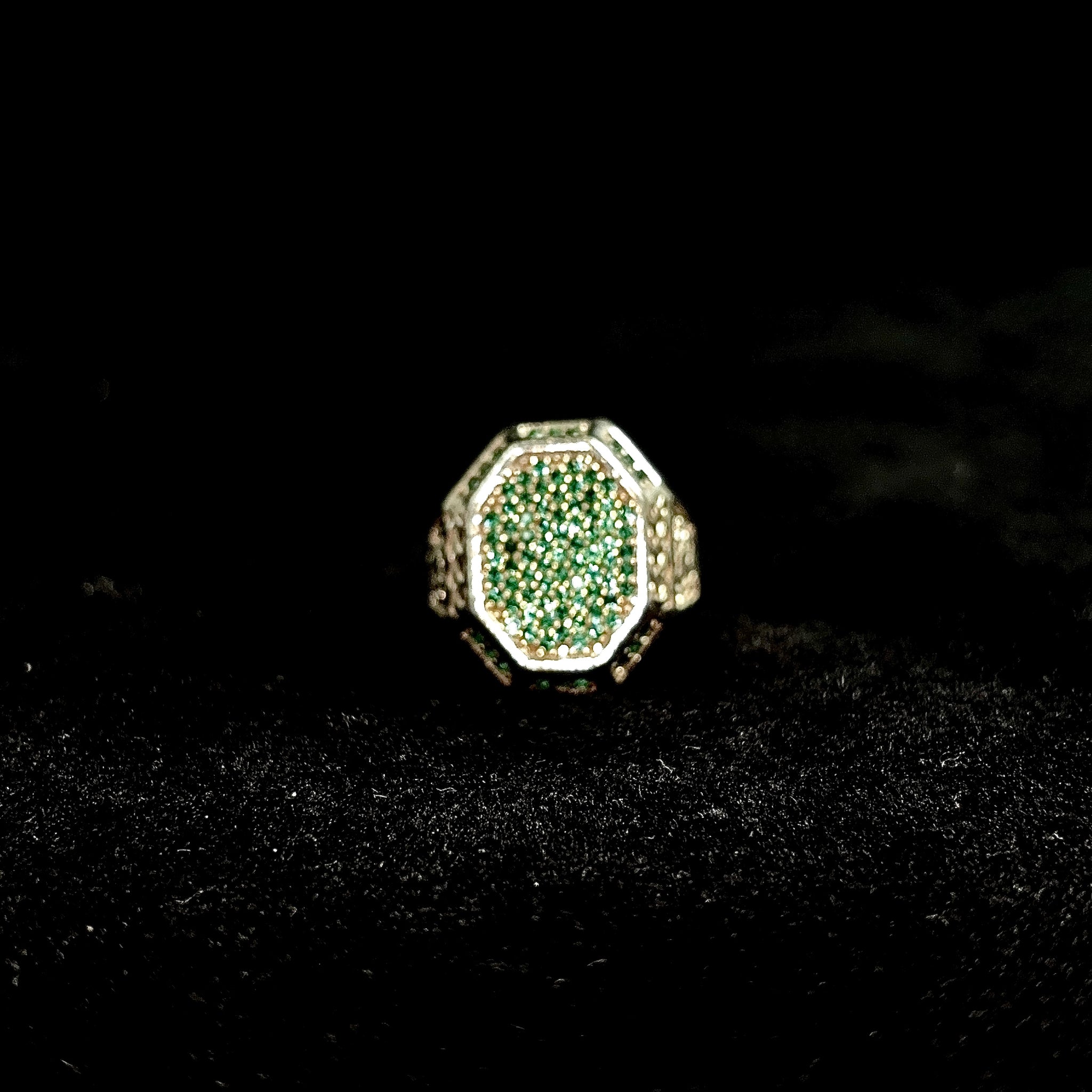 Emerald Dynasty Ring - Silver 925 Gold Plated
