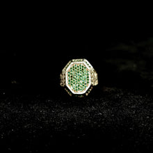 Emerald Dynasty Ring - Silver 925 Gold Plated