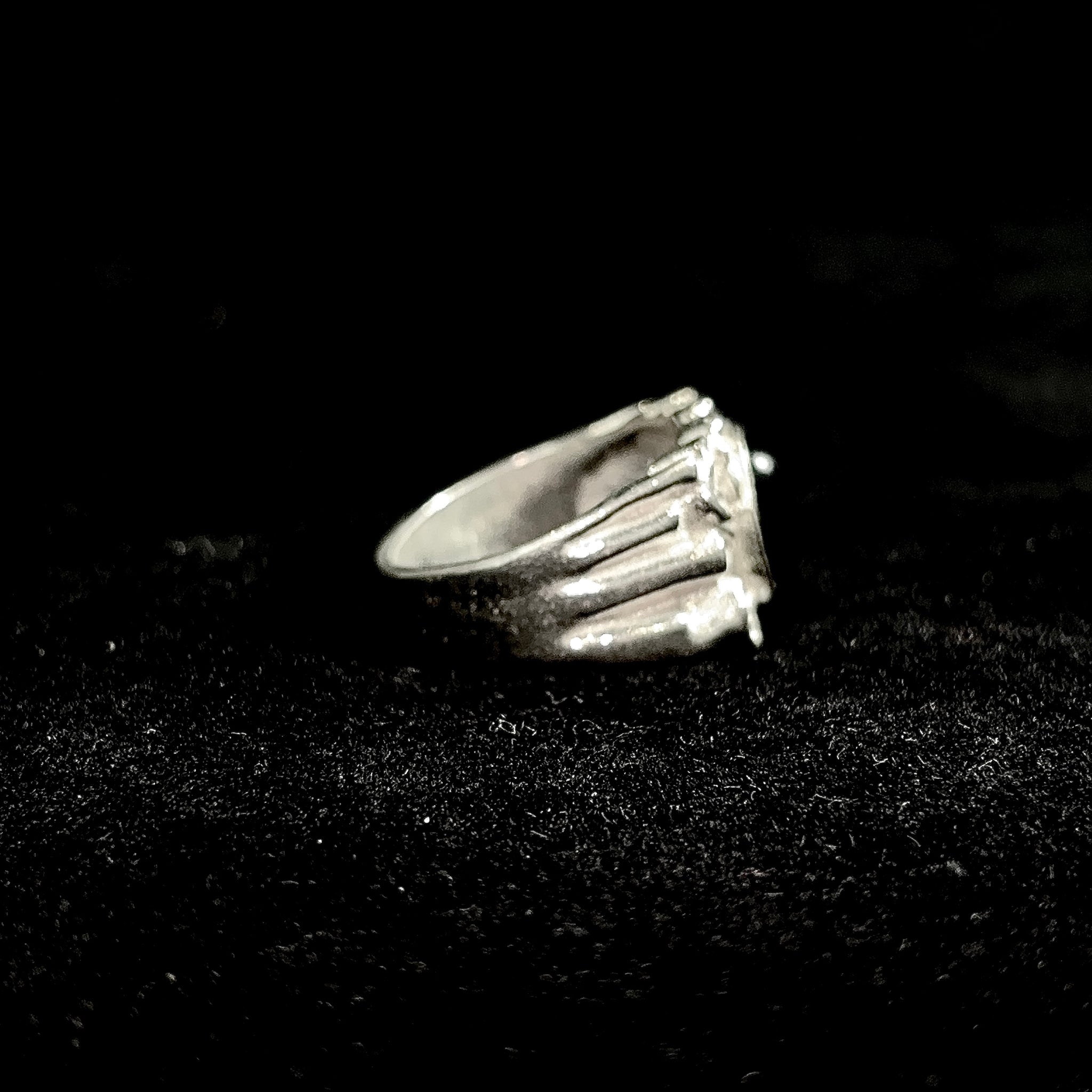 Shadow Petal Ring - Silver 925 Gold Plated