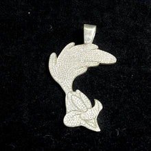 Iced Rose Hand Pendant – Silver 925 Gold Plated