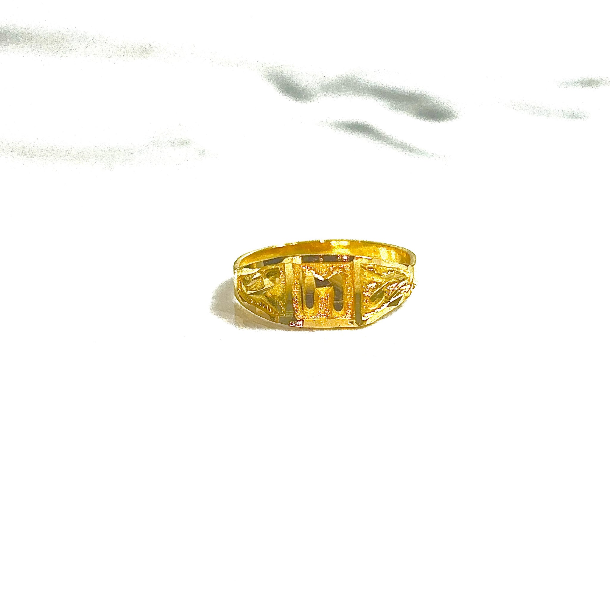 Initial Crown Child Ring – 18 Carat Gold