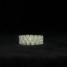 Rolex Schakel Ring Met Steentjes - Silver 925 - 257