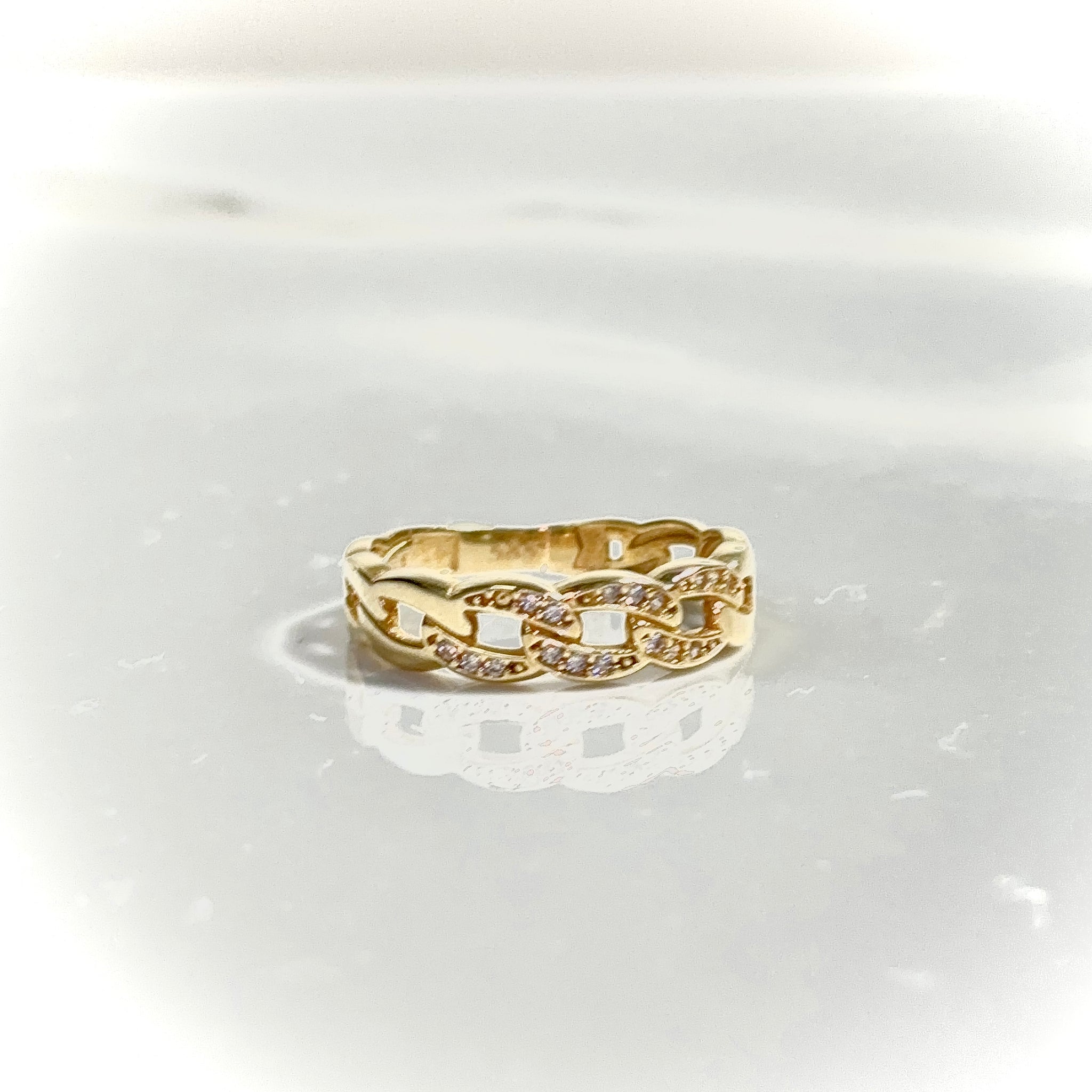 Gilded Ring - 14 carat gold