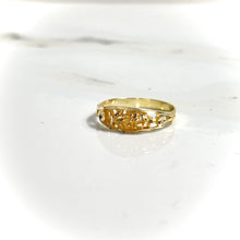 Gold Textured Ring - 14 carat gold