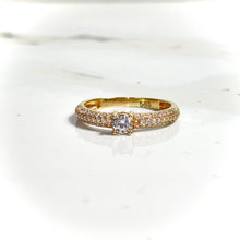 Infinity Sparkle Ring - 14 carat gold