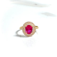 Golden Emerald Ring - 18 carat gold