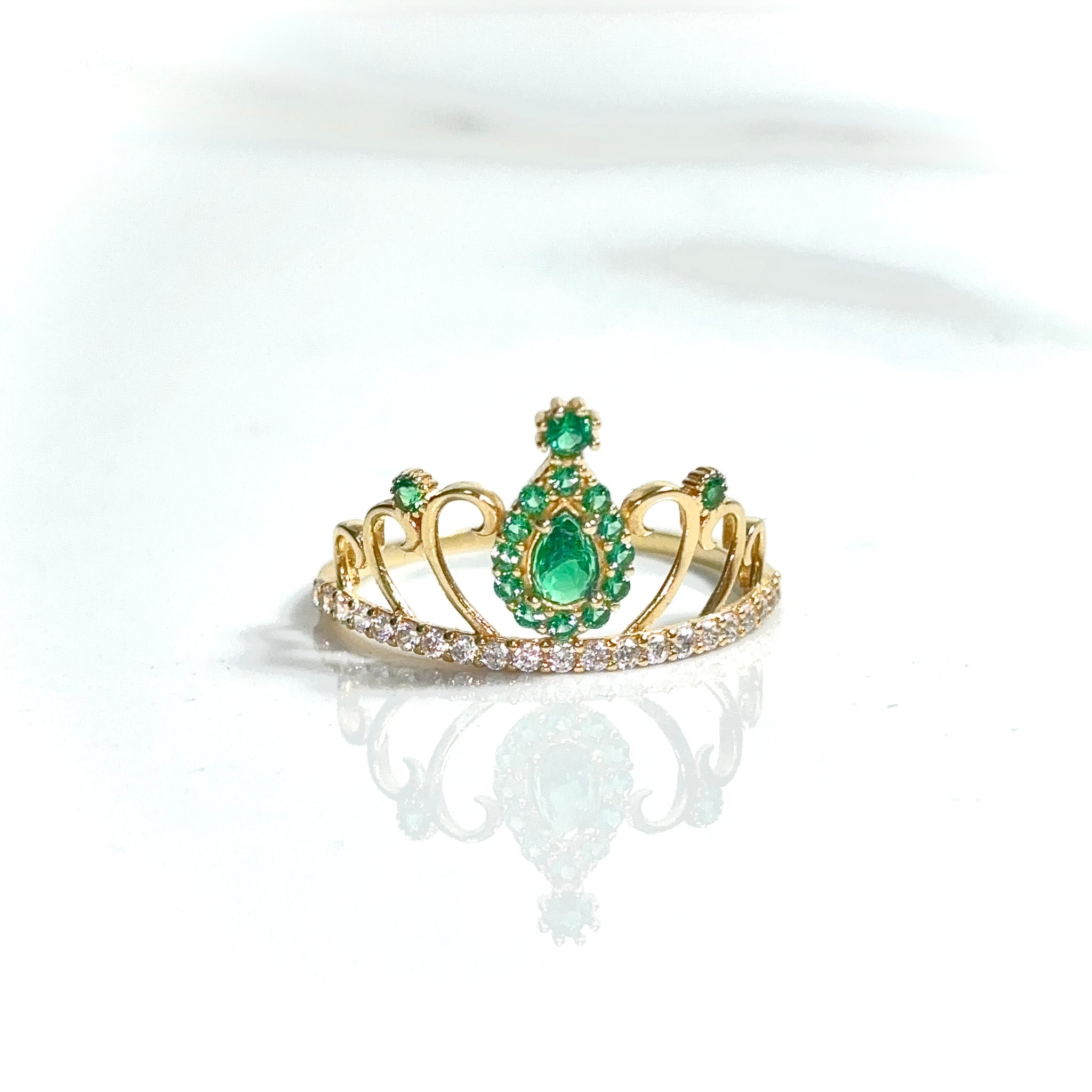 Golden Crown Ring - 18 carat gold