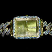 Sehgal Opulent Watch - Silver 925 + Gold plating - Cuban Link