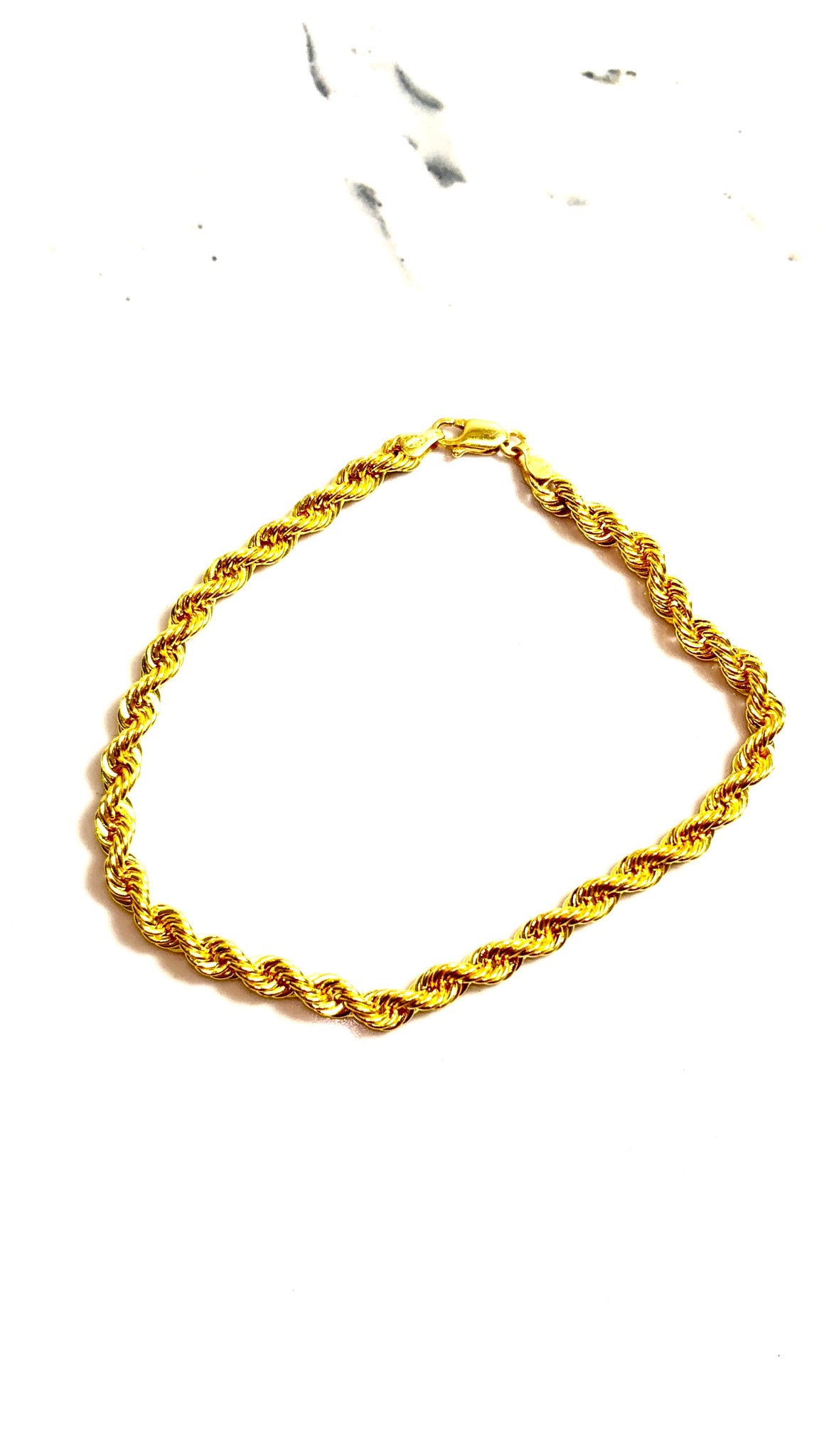 Rope Bracelet - 20,5cm/4,3mm - 14 Carat Gold