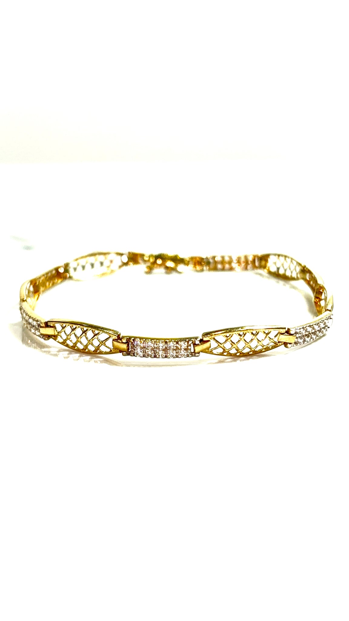 Energy bracelet - 19cm/5,5mm - 14 Carat gold