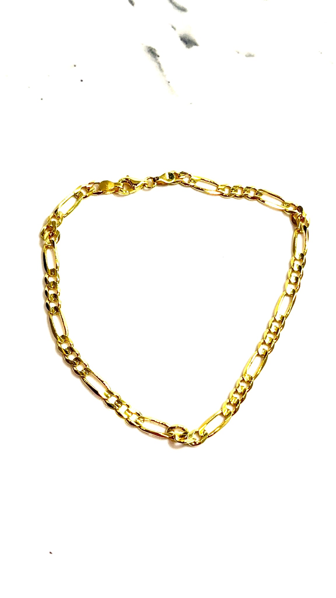 Figaro Bracelet - 21cm/3,8mm - 14 Carat Gold