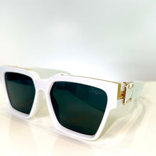 Majesty Glasses - gold plated - White
