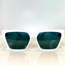 Majesty Glasses - gold plated - White